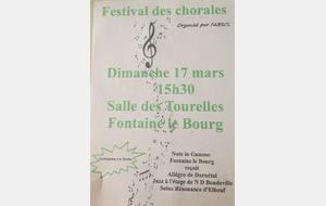Concert Fontaine Le Bourg le 17 Mars 2019
