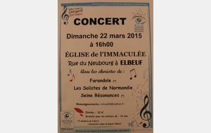 CONCERT DIMANCHE 22 MARS 