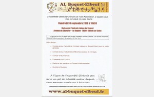 ASSEMBLEE GENERALE DE L'ALBE 